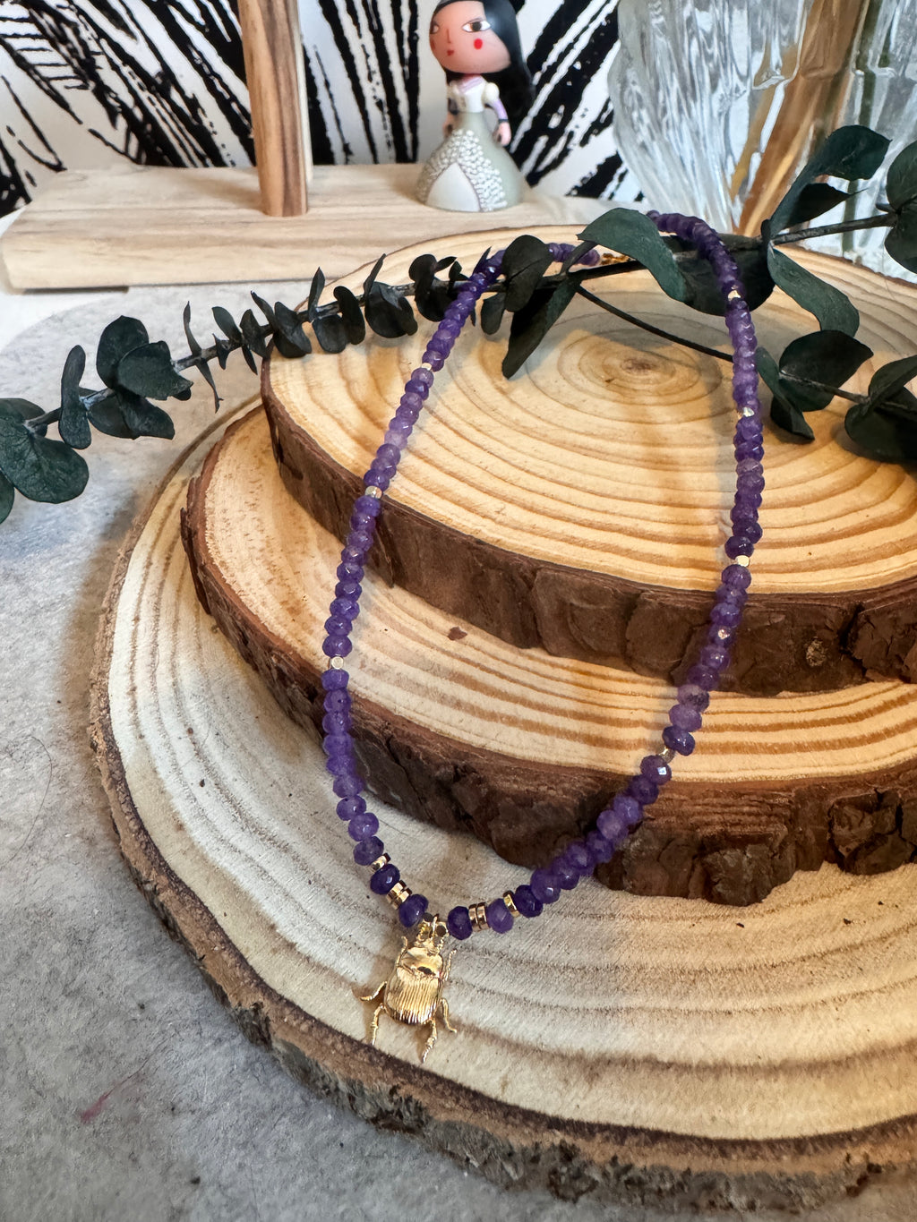 Collier Beetle - Raffiné et lumineux