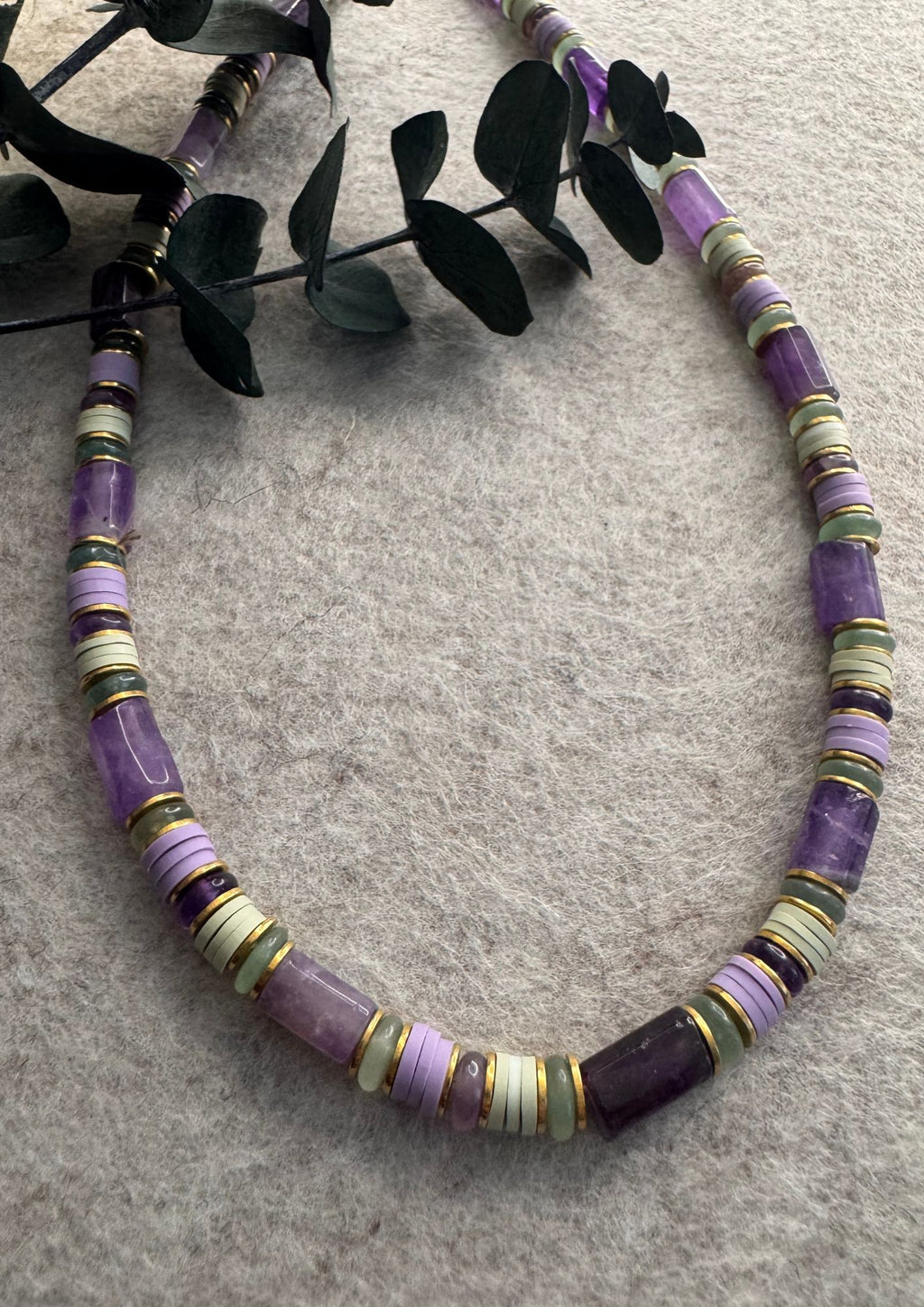 Collier Fizz – Acier inoxydable doré & perles naturelles