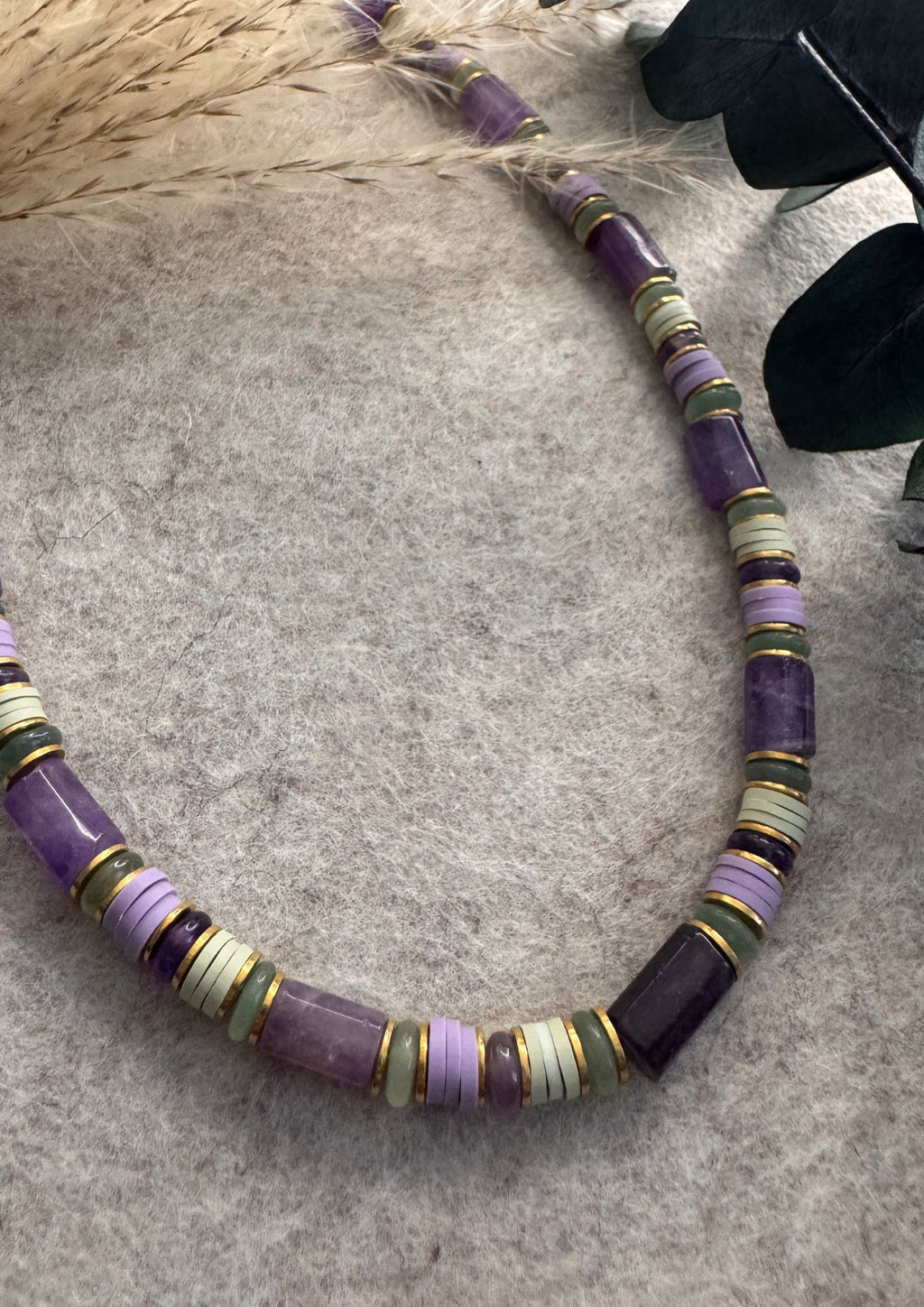 Collier Fizz – Acier inoxydable doré & perles naturelles