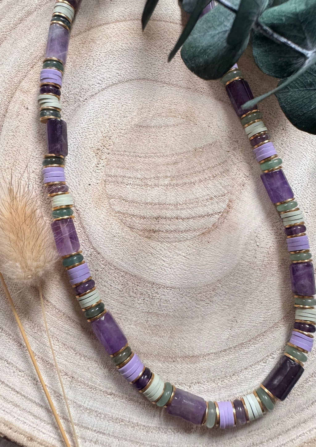 Collier Fizz – Acier inoxydable doré & perles naturelles