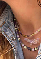 Collier Fizz – Acier inoxydable doré & perles naturelles