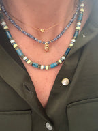 Collier Fizz – Acier inoxydable doré & perles naturelles