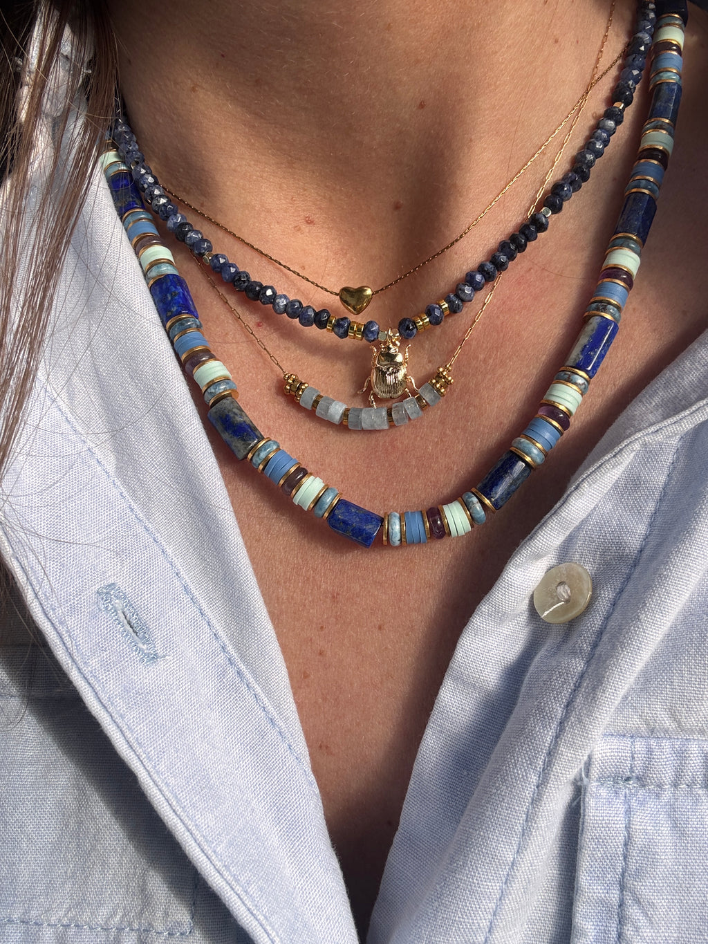 Collier Beetle - Raffiné et lumineux