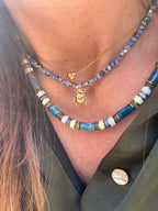 Collier Fizz – Acier inoxydable doré & perles naturelles