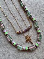 Collier Fizz – Acier inoxydable doré & perles naturelles