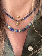 Collier Fizz – Acier inoxydable doré & perles naturelles