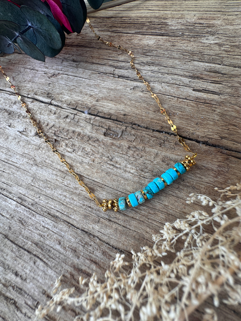 Bijou artisanal collier bohème acier Maison Iconic