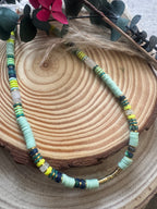 Bijou bohème collier pierre naturelle résistant eau Maison Iconic