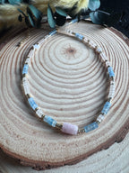 Bijou cadeau collier pierres naturelles artisanal Landes femme