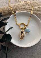 Collier Acapulco fermoir large chaîne maillon bijou résistant à l'eau