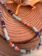 Collier Calanque – Perles Heishi & Pierres Naturelles