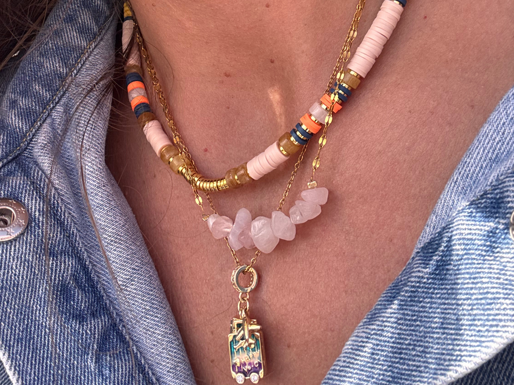 Collier Eden superposable bijou délicat acier inoxydable femme