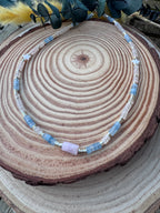 Collier Summer Crush pierres naturelles lumineuses bijou solaire féminin