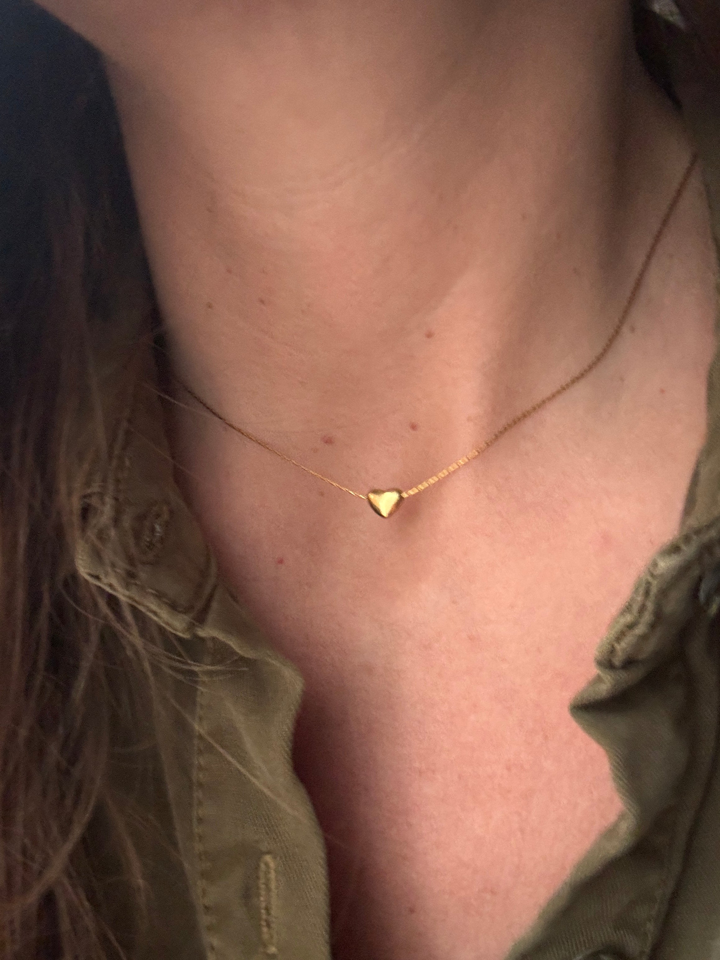 Collier cœur acier inoxydable minimaliste femme Maison Iconic
