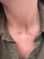 Collier cœur résistant à l'eau hypoallergénique Made in Landes