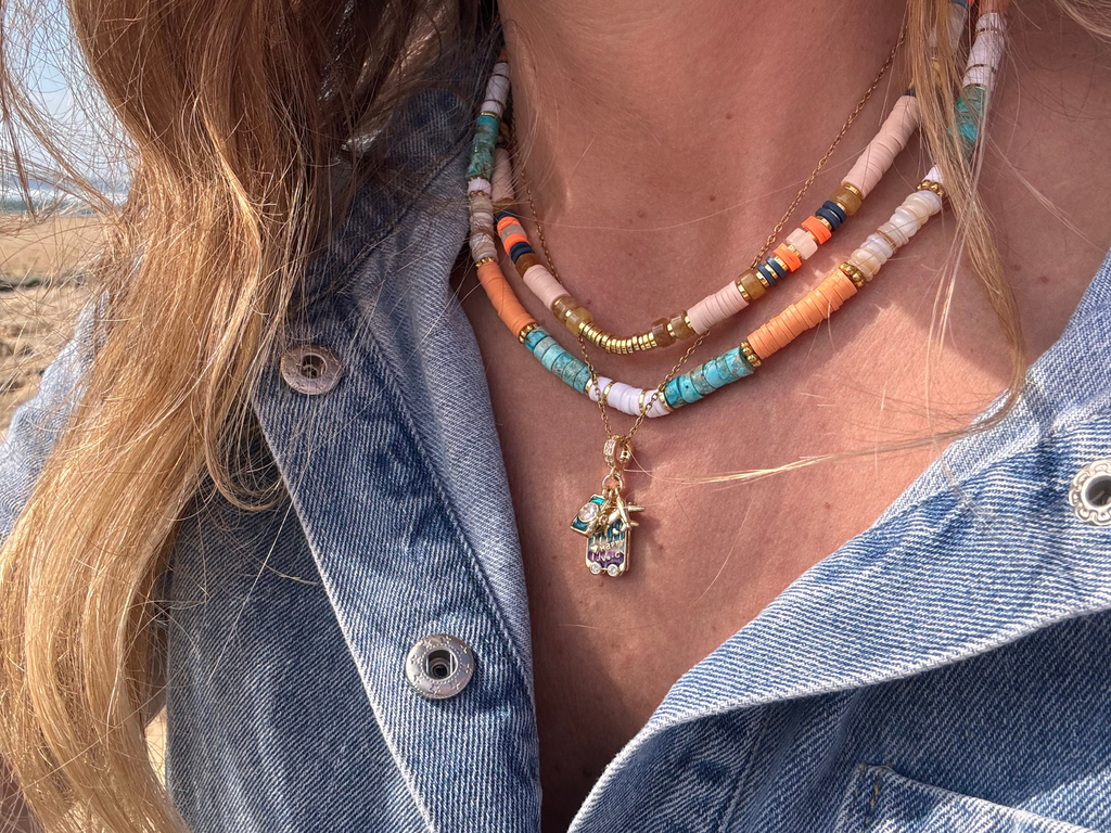 Collier doré délicat acier inoxydable résistant à l'eau femme