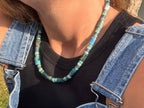 Collier en perles turquoise naturelles