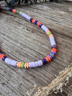 Collier solano perles Heishi et pierres naturelles –