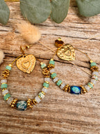 Boucle oreille azur sauvage