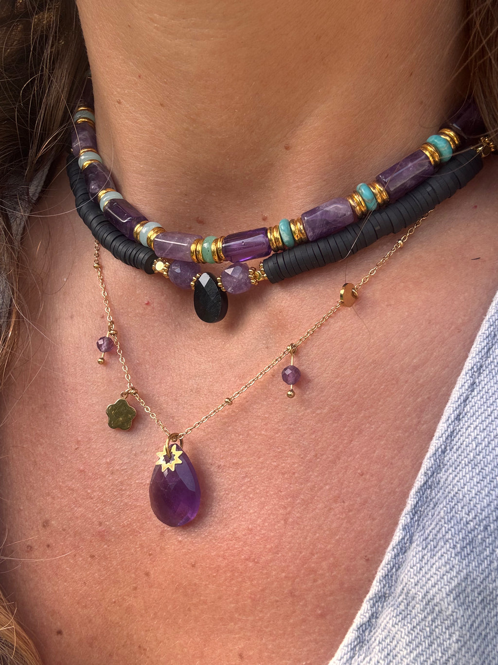 Collier Saphéa – Élégance & Pierres Naturelle