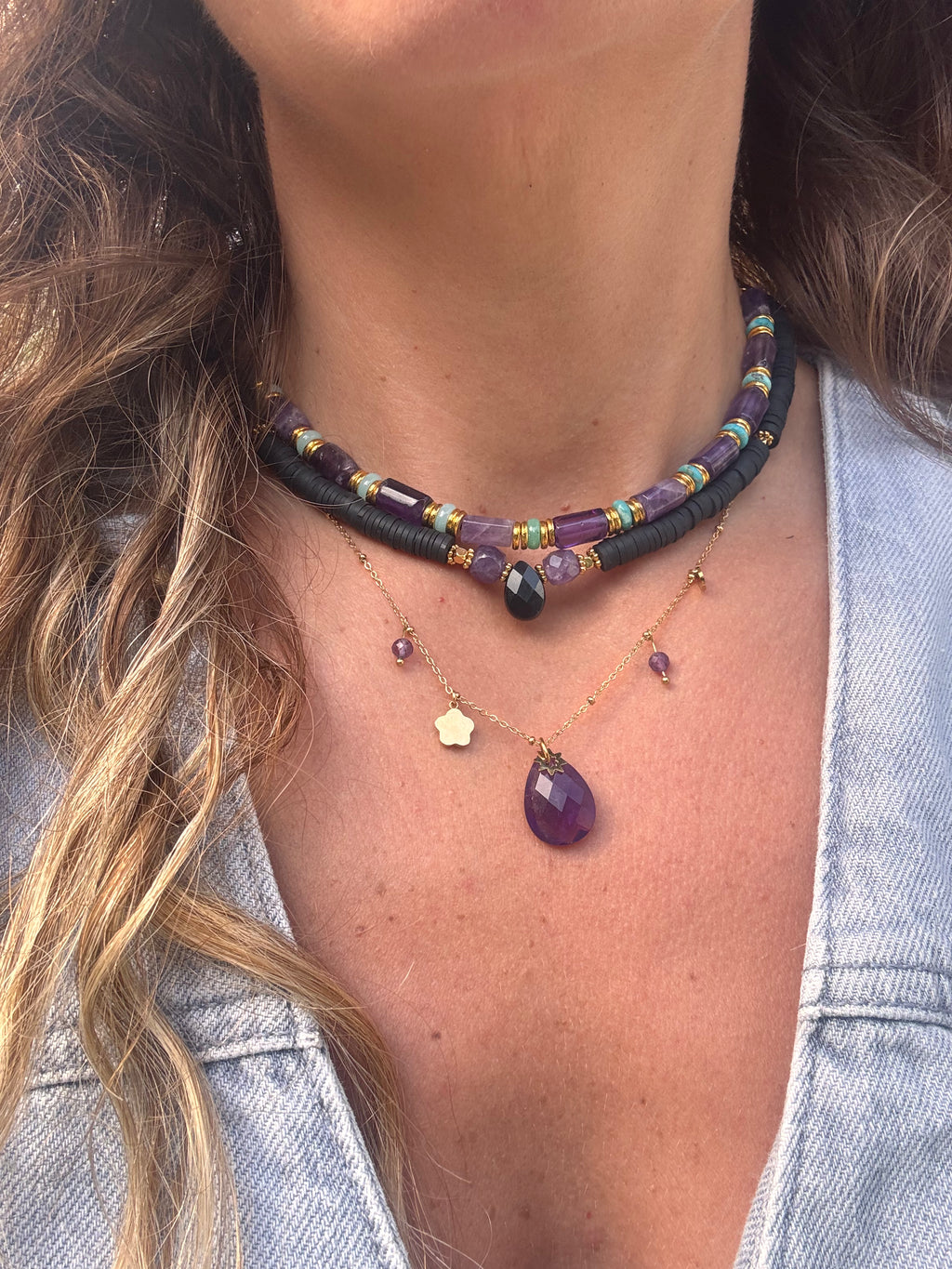 Collier Saphéa – Élégance & Pierres Naturelle