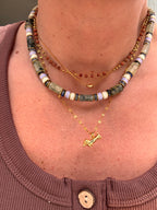 Collier Fizz – Acier inoxydable doré & perles naturelles