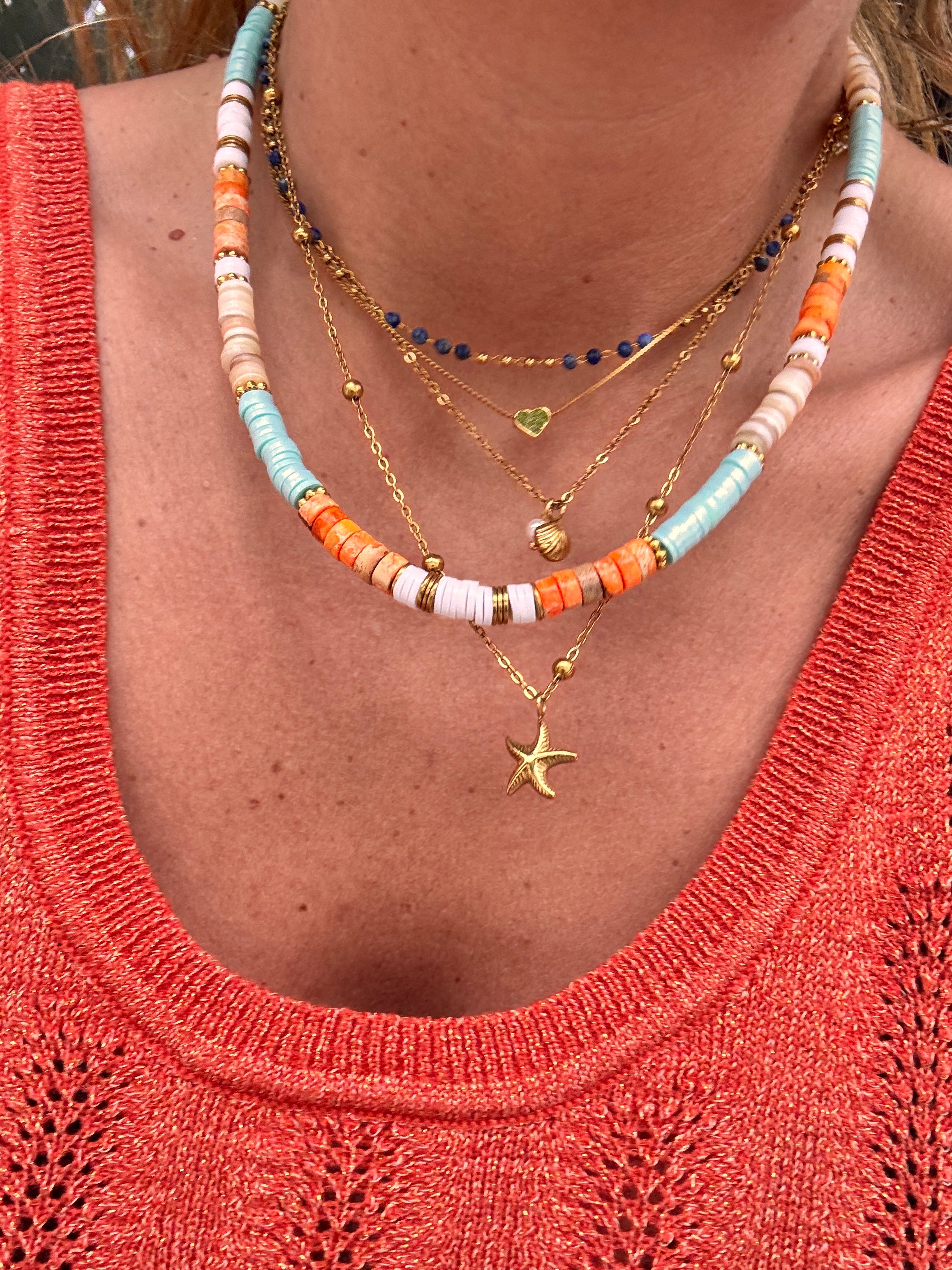 Collier Éclat – Bijou doré lumineux & minimaliste