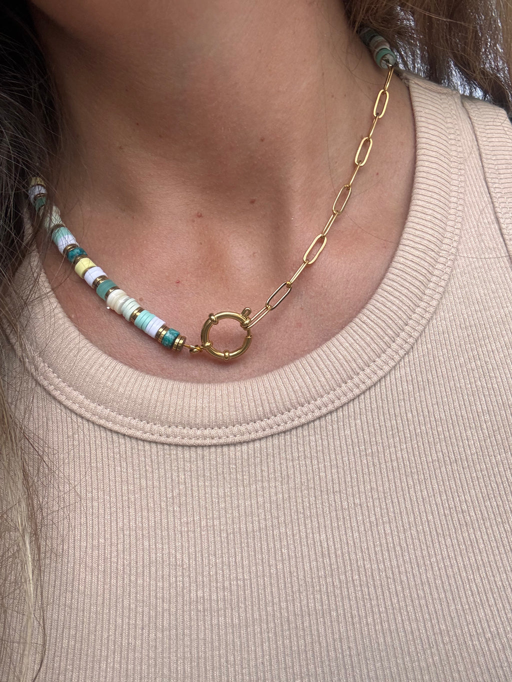 Collier Galactic – Dorée & céleste