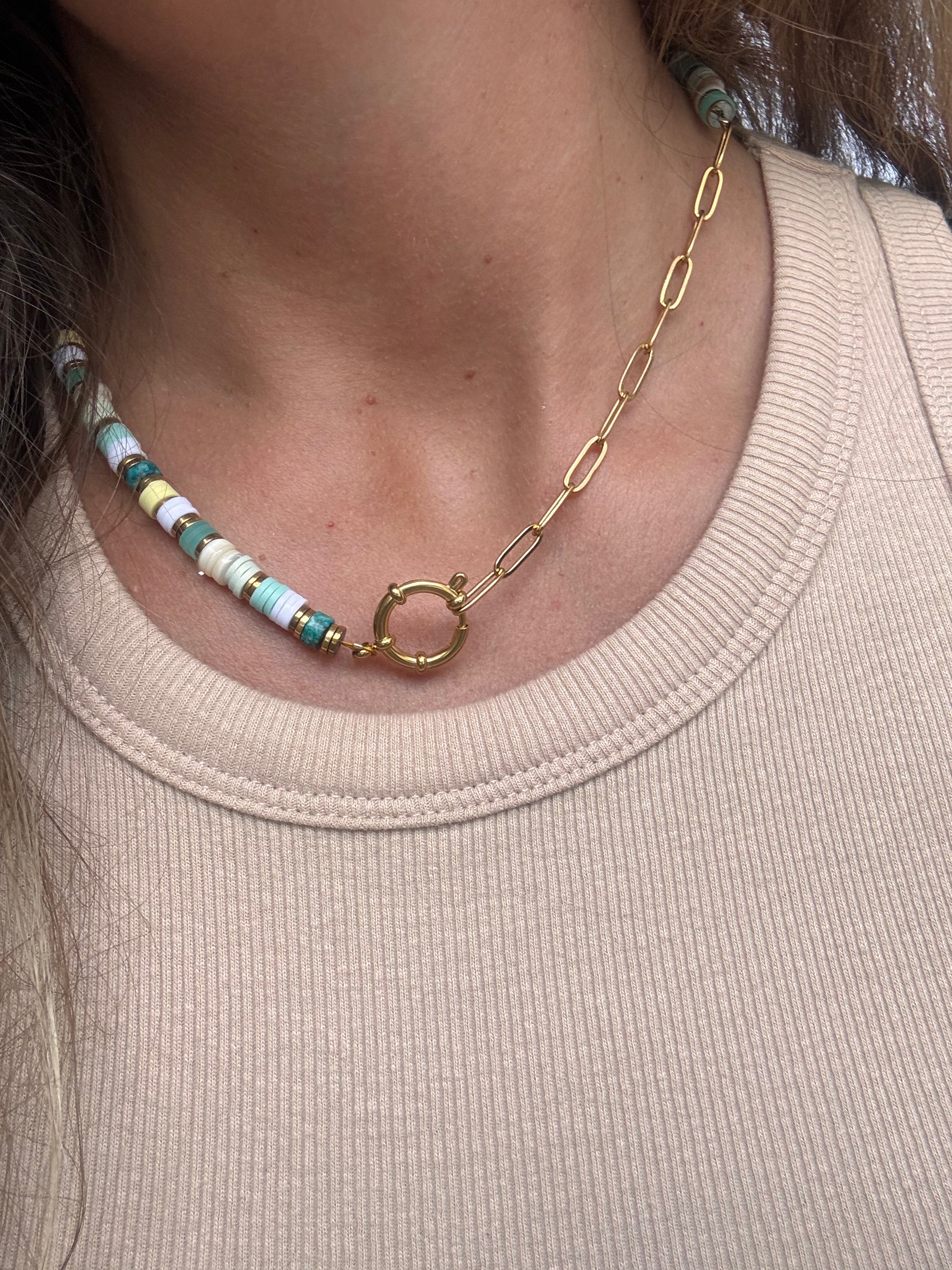 Collier Galactic – Dorée & céleste