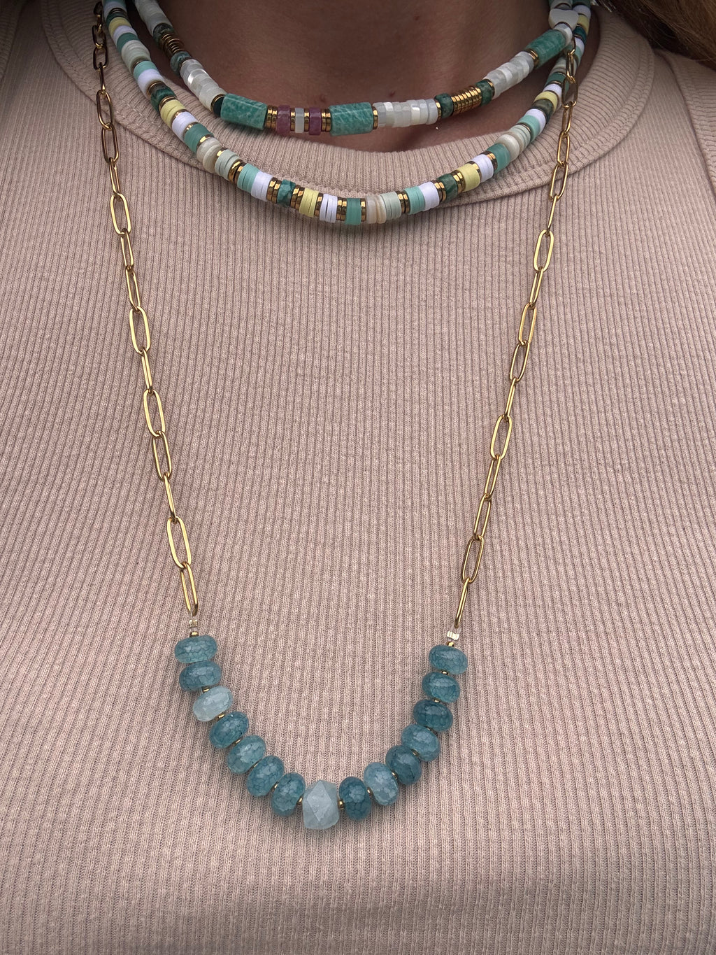 Collier Galactic – Dorée & céleste