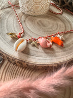 Collier Calypso - Perles Turquoise & Coquillage