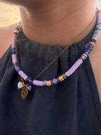 Collier Azal – Perles Heishi & Pierres Naturelles Délicates