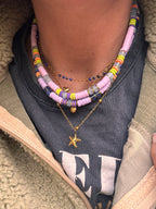 Collier Azal – Perles Heishi & Pierres Naturelles Délicates