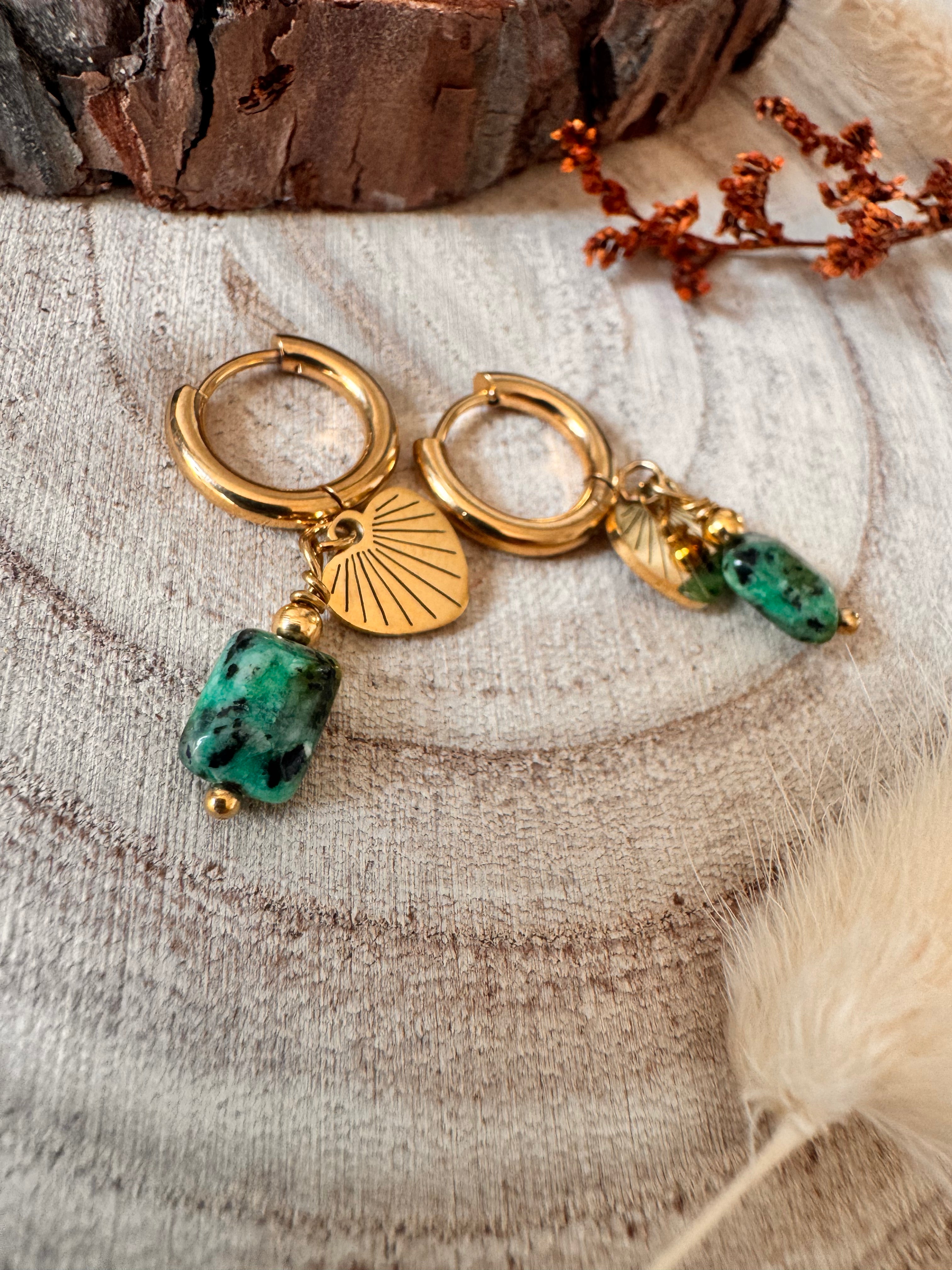 Boucles d'oreilles Eméra - Raffinement et éclat naturel