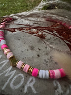 Collier Dalia – Perles heishi & doré minimaliste