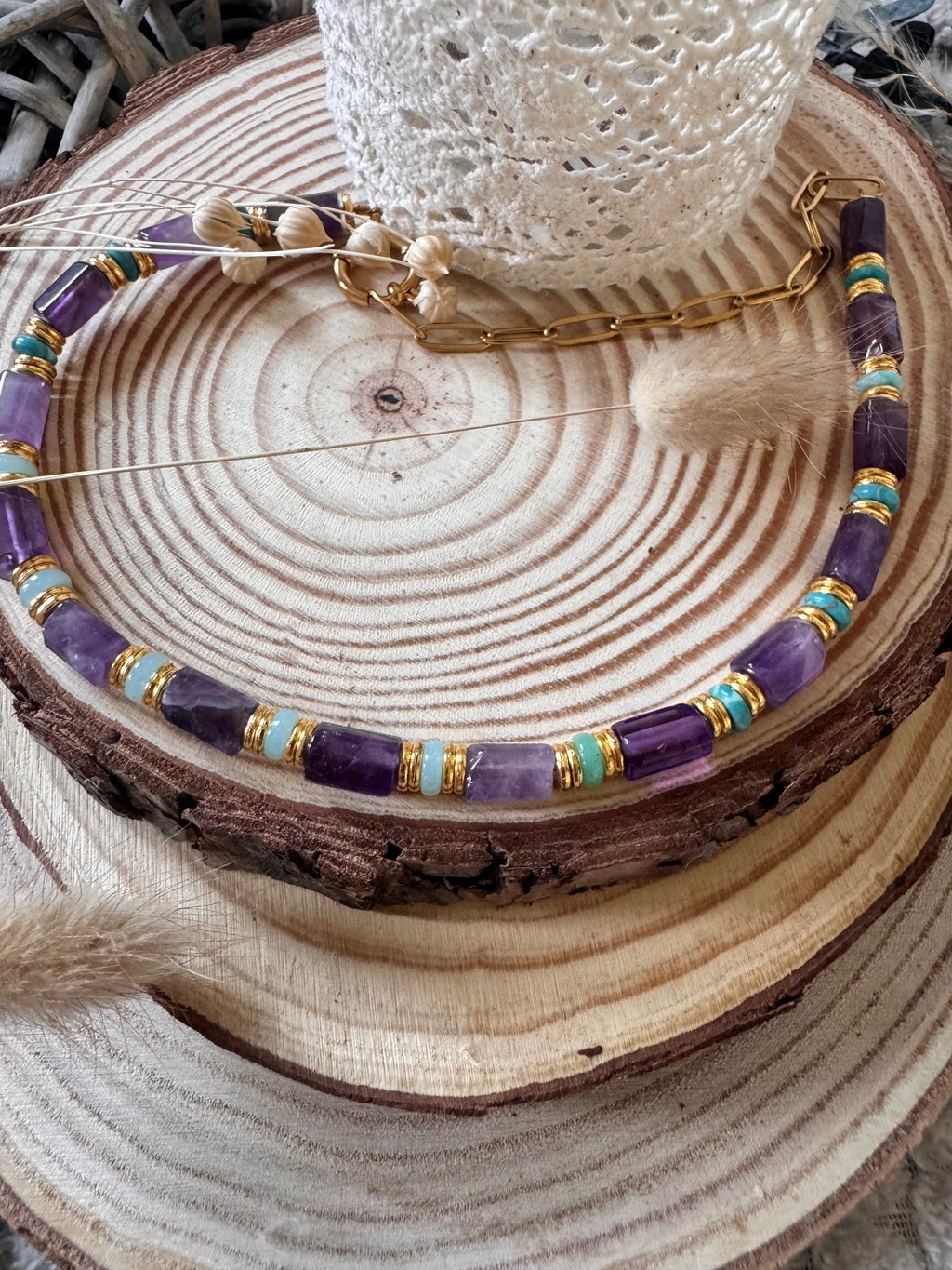 Collier Amera – Élégance dorée & perle naturelle