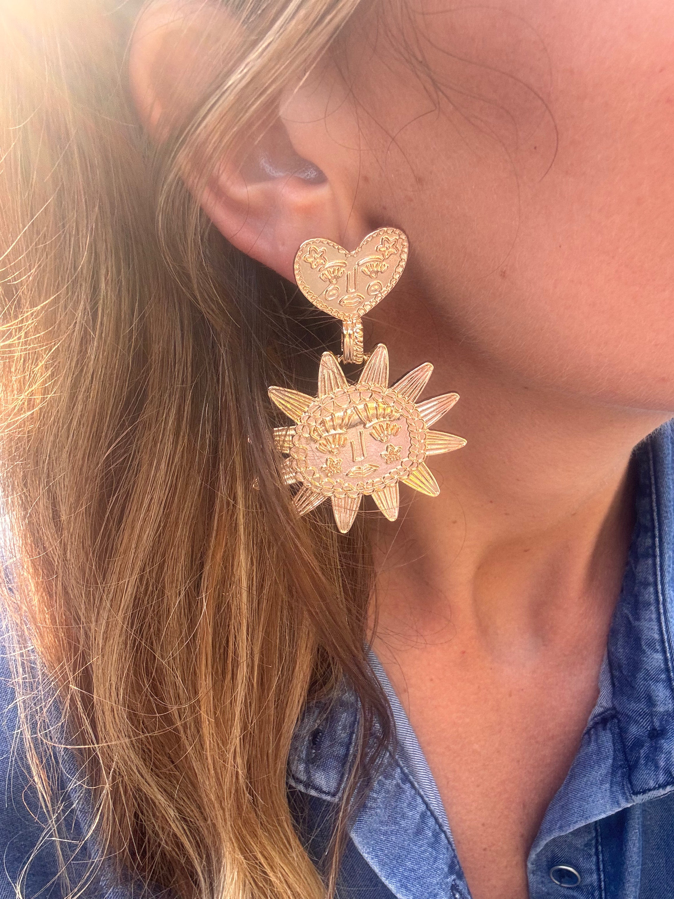 Boucles d’oreilles Sunny – Soleil lumineux