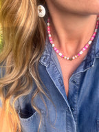 Collier Dalia – Perles heishi & doré minimaliste