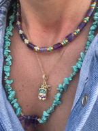 Collier Amera – Élégance dorée & perle naturelle