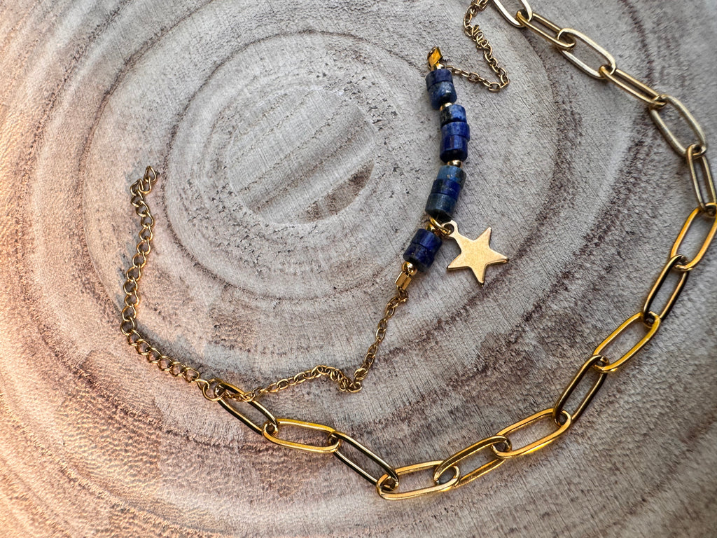 Bracelet Wave – Vague d’élégance en acier doré | Maison Iconic