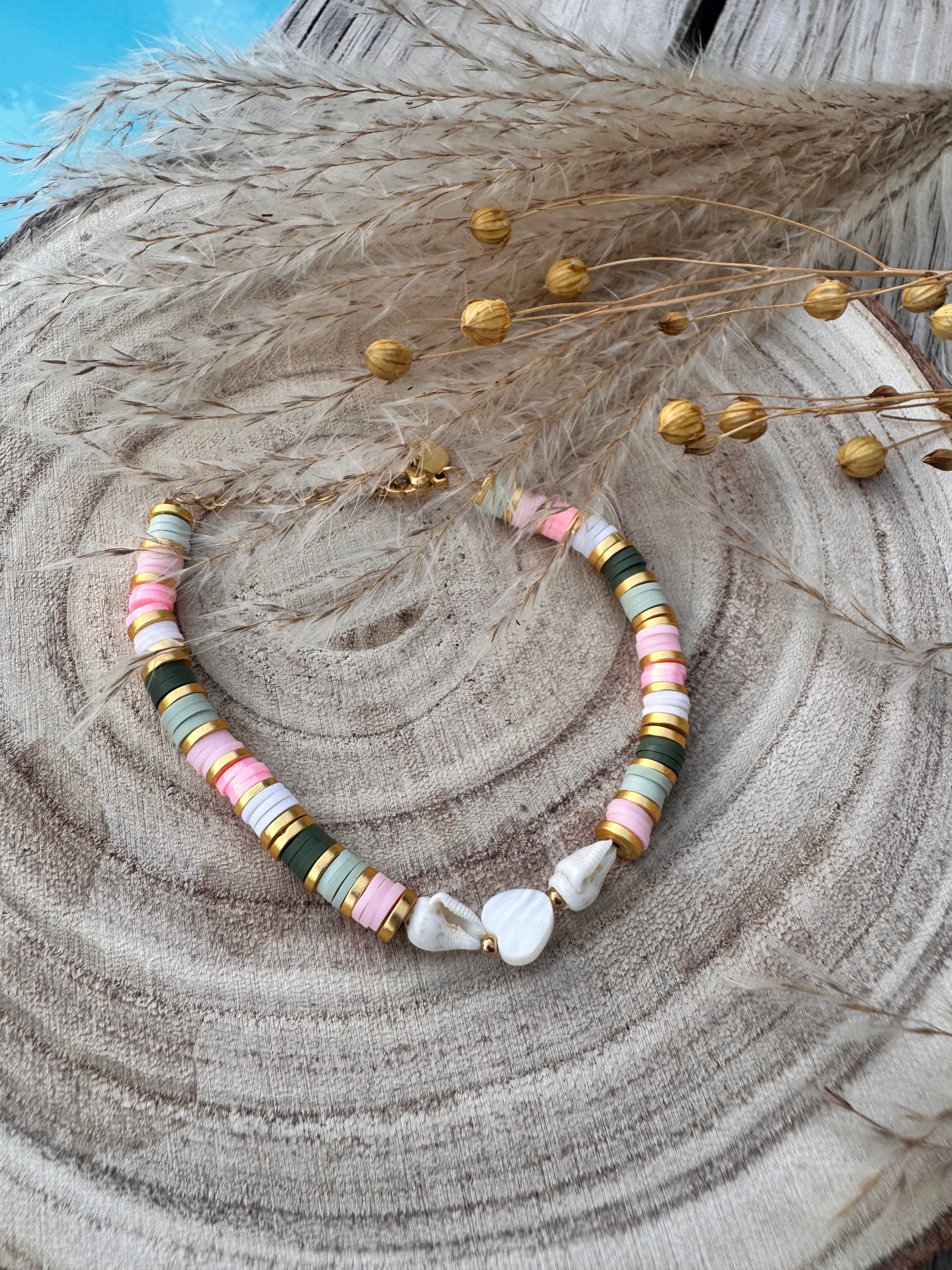 Bracelet Swell –  Éclat doré & perles heishi | Maison Iconic