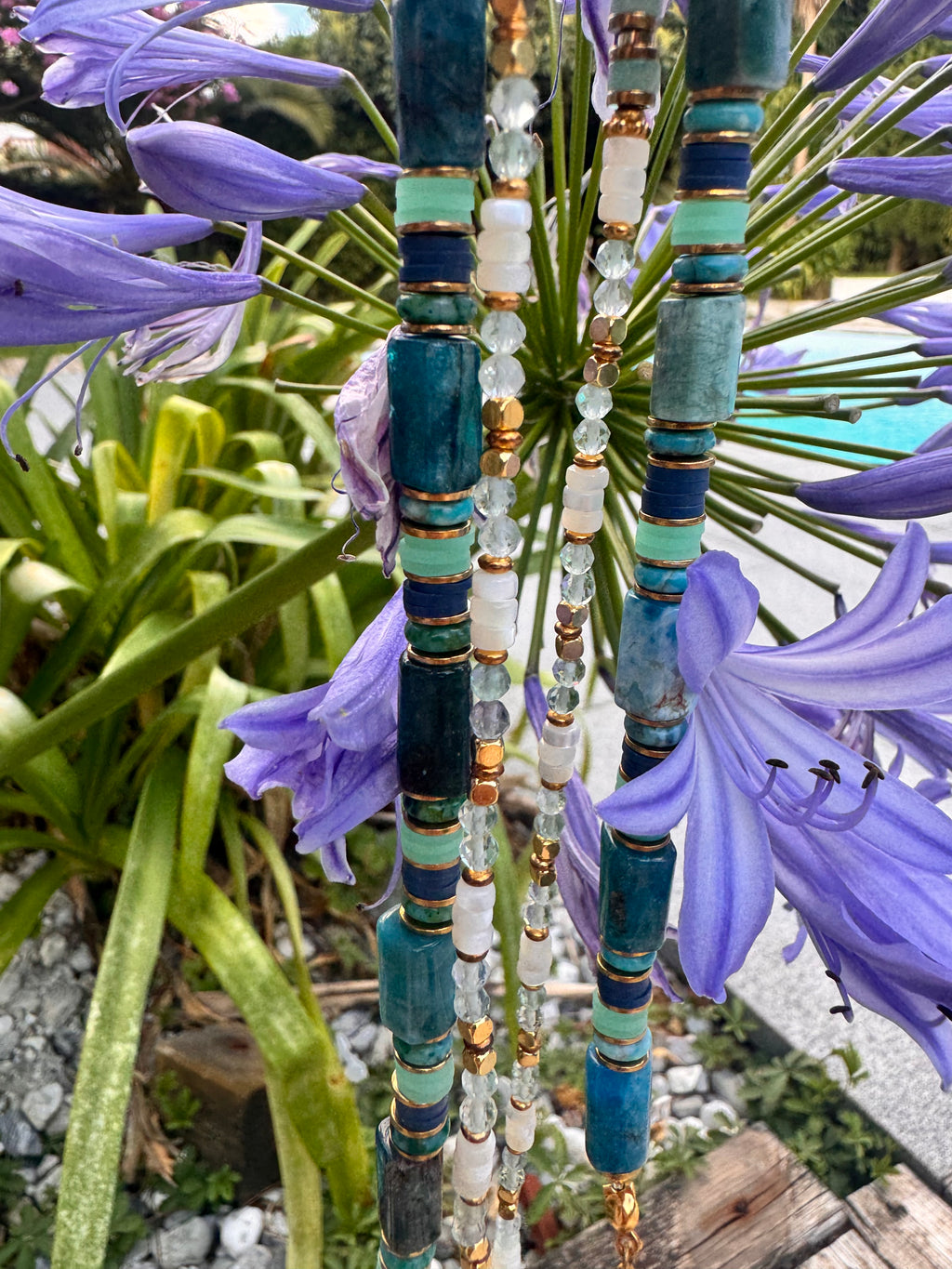 Perles turquoise naturelles | Maison Iconic