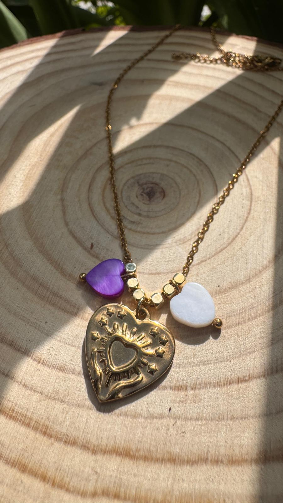 Collier Amour – Doré & intemporel