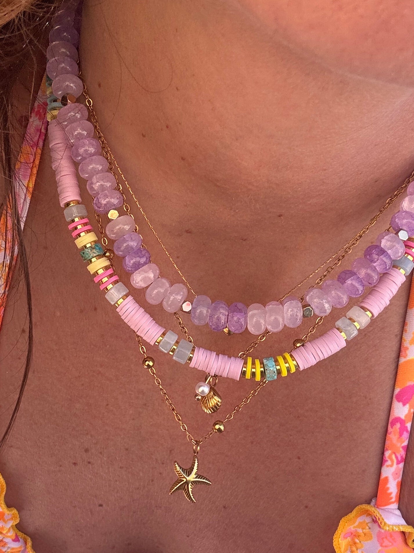 collier jaune citron fait main | Maison Iconic