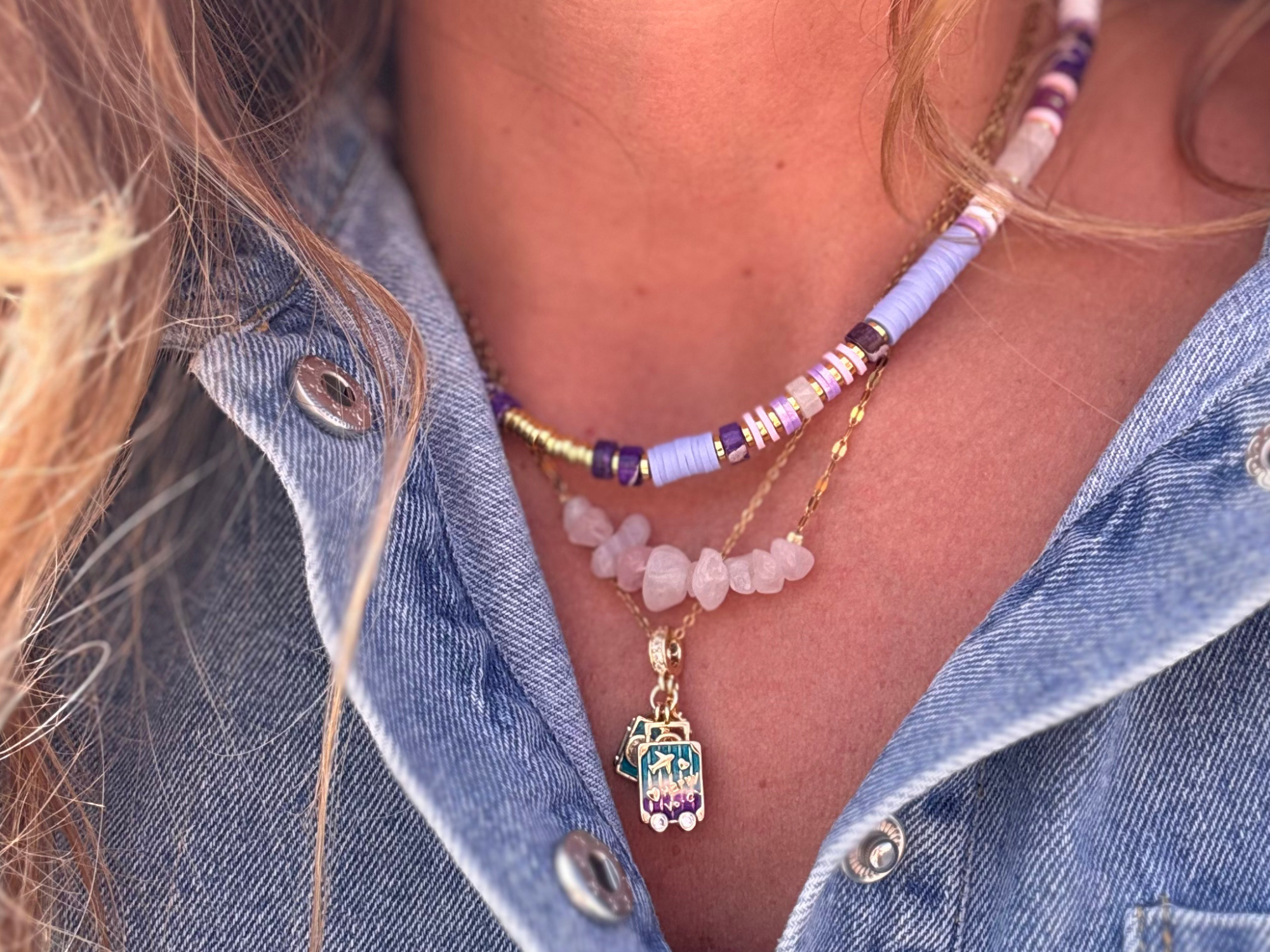 porté bijou résistant à l'eau style estival femme