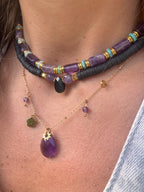 Collier Caléa – Élégance dorée et pierre naturelle